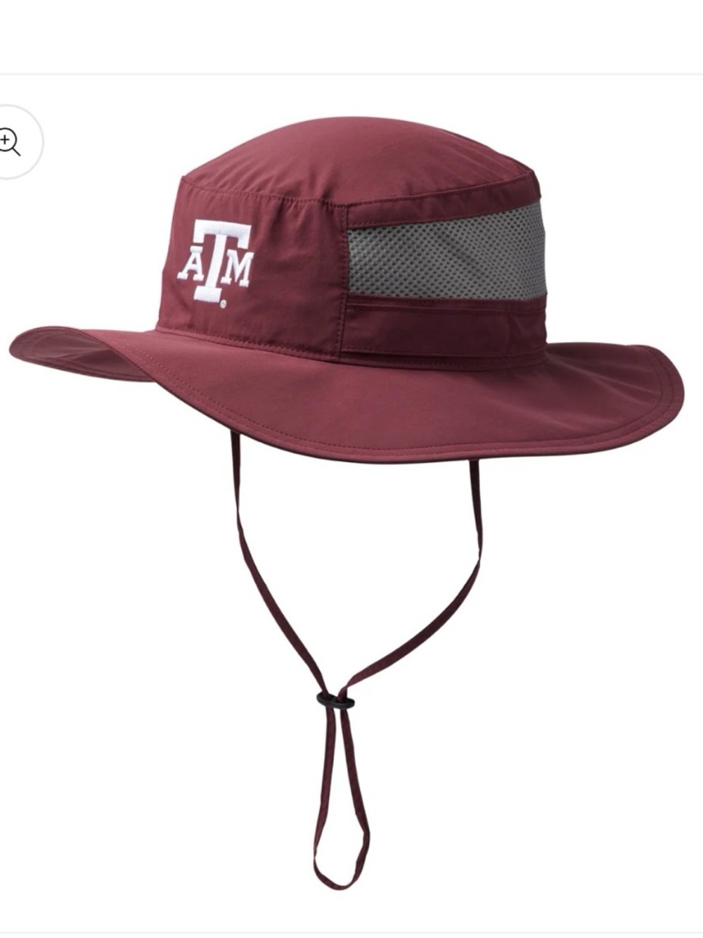 Columbia Maroon Texas A&M Boonie Sun Hat with Chin Cord